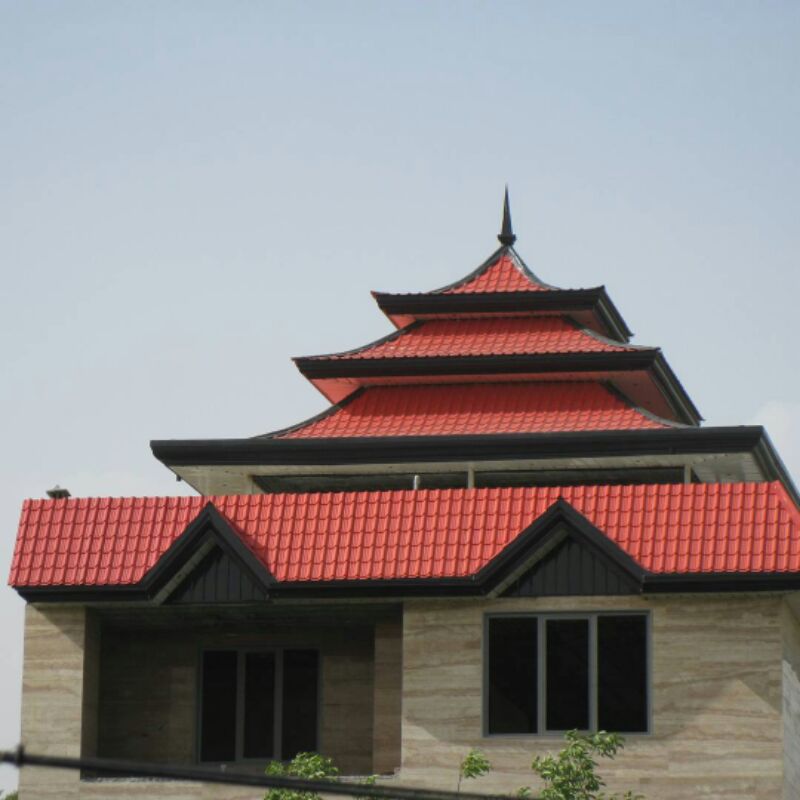 سقف شیبدارورق طرح سفال