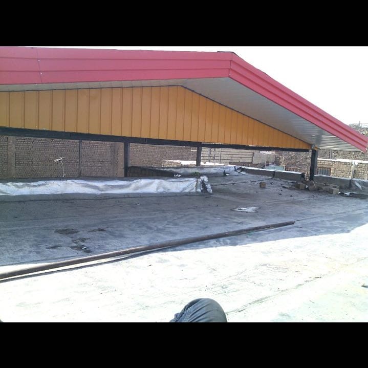 اجرای سقف شیروانی فلزی