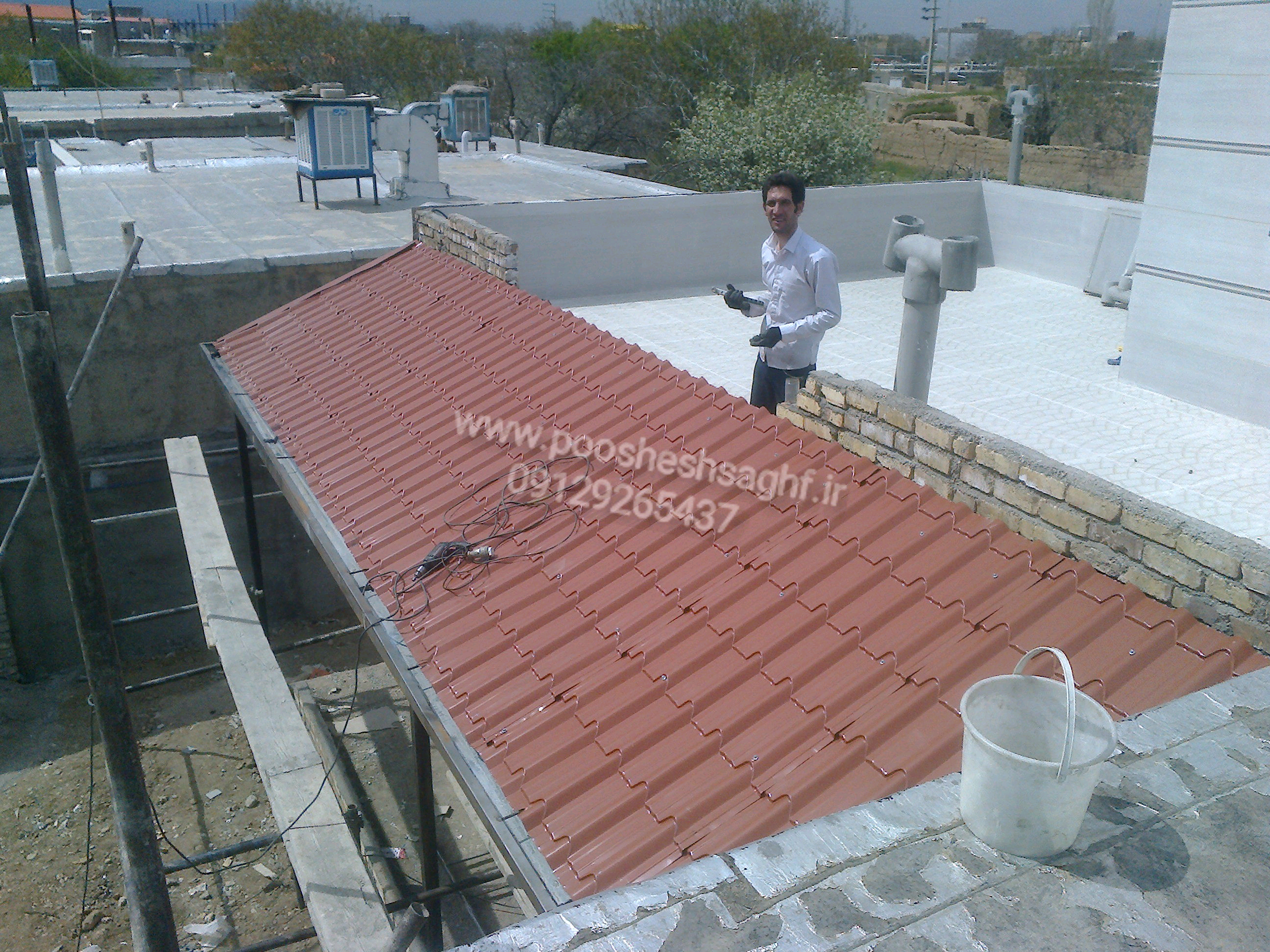 نصب ورق فلزی