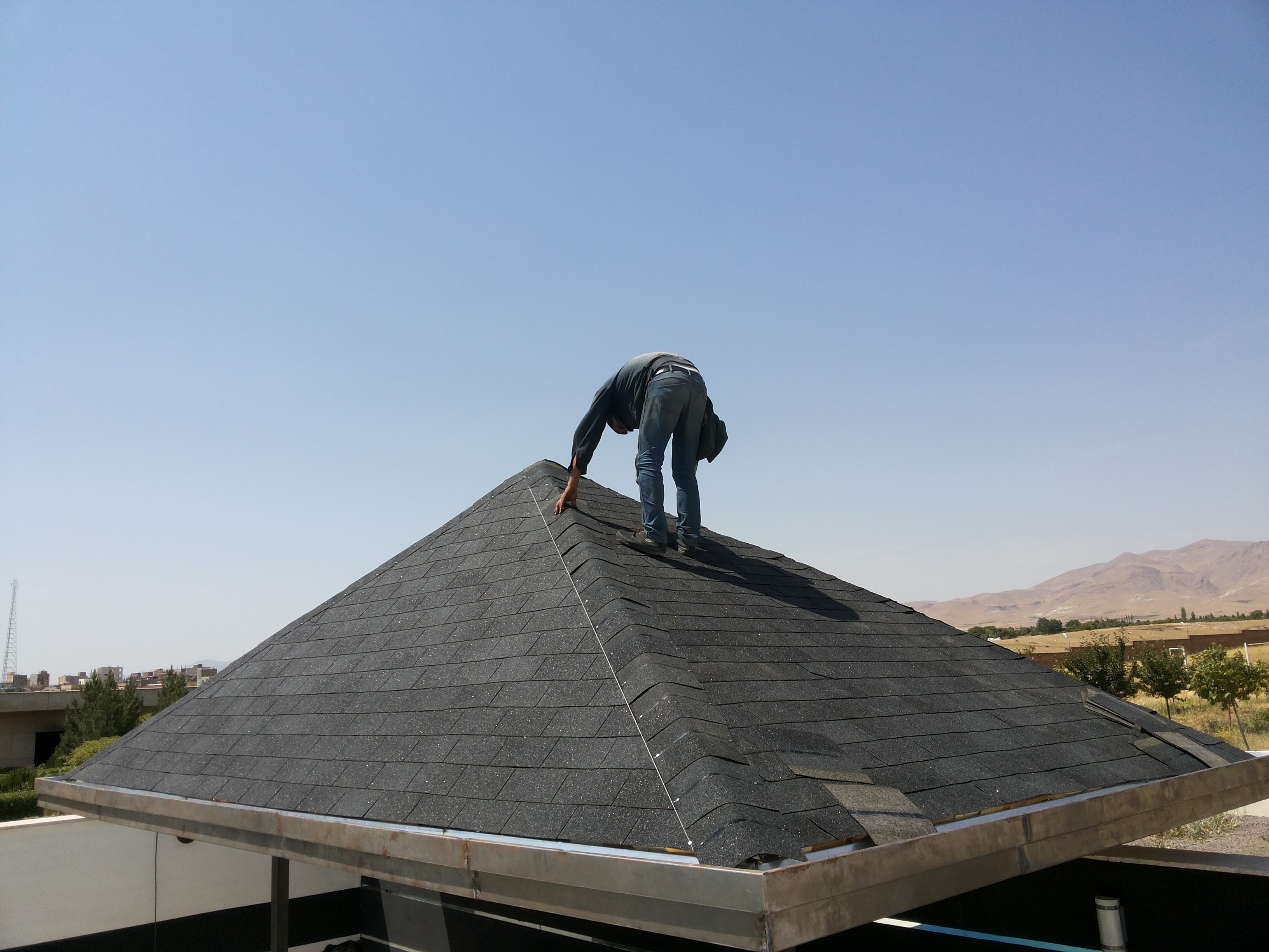 اب بندی سقف شیروانی