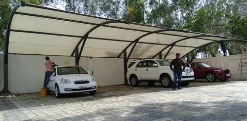 ساخت سقف پازکینگ در حیاط