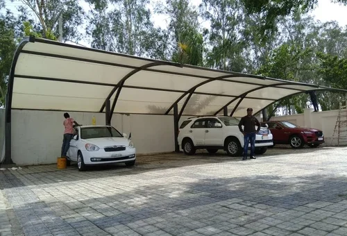 ساخت سقف پازکینگ در حیاط